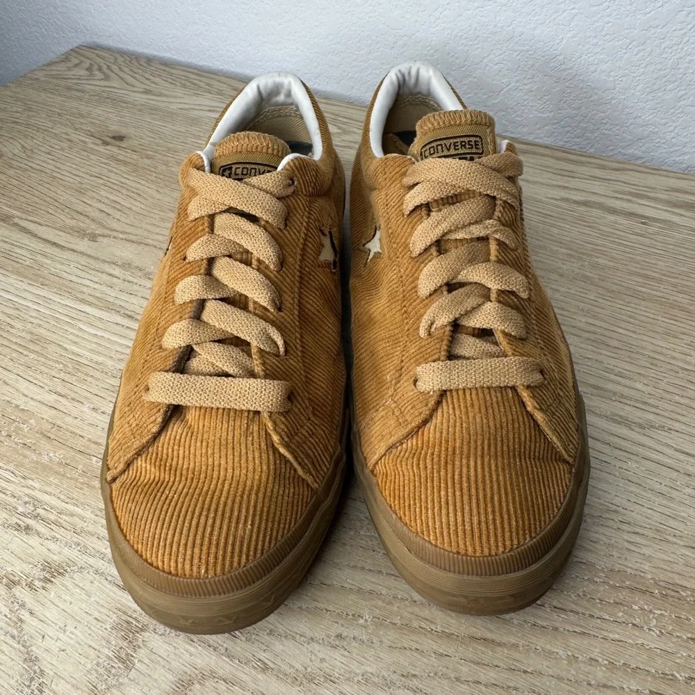 Converse One Star Y2K Vintage Low Top Brown Corduroy Mens Size 6.5 Womens Size 8 - Picture 3 of 15